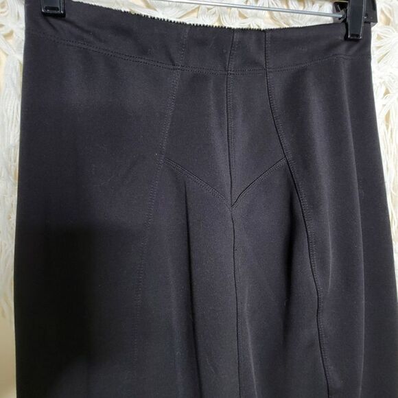 Daisy Fuentes Stretch Slim Slit Back Pencil Mini Skirt Black Size Small - Picture 7 of 9